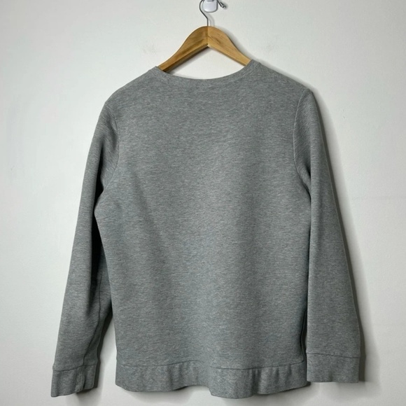 H&M Streetwear Classic Crewneck Mens Medium Ribbed Gray Long Sleeve Office - Picture 6 of 8
